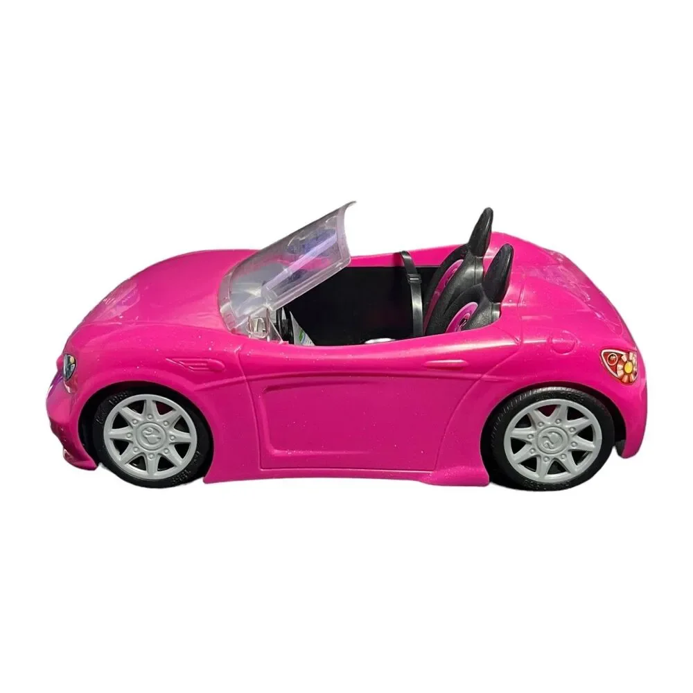 Mattel Barbie Convertible Pink Cars Glam Cruiser 2016/2013 Size 13” (2 Cars)